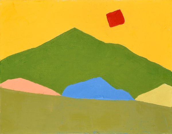 photo Etel Adnan, Paysage.